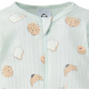 Gerber 2Pk Baby Neutral Ivory French Breakfast Bodysuits Image 4