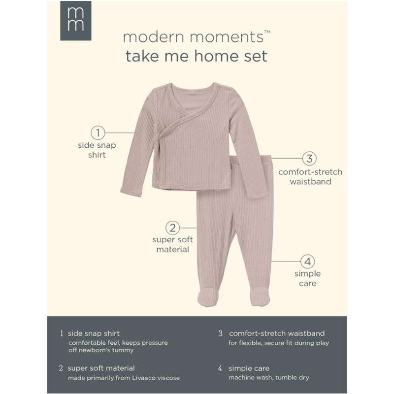 Gerber 2Pk Baby Neutral Taupe Take Me Home Set Image 4