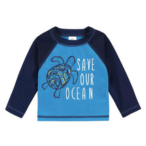 Gerber 2Pk Baby & Toddler Boys Sea Friends Rash Guard & Swim Trunks Set Image 2