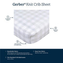 Gerber 2Pk Baby Unisex Knit Crib Sheet, Dino Time, One Size Image 6