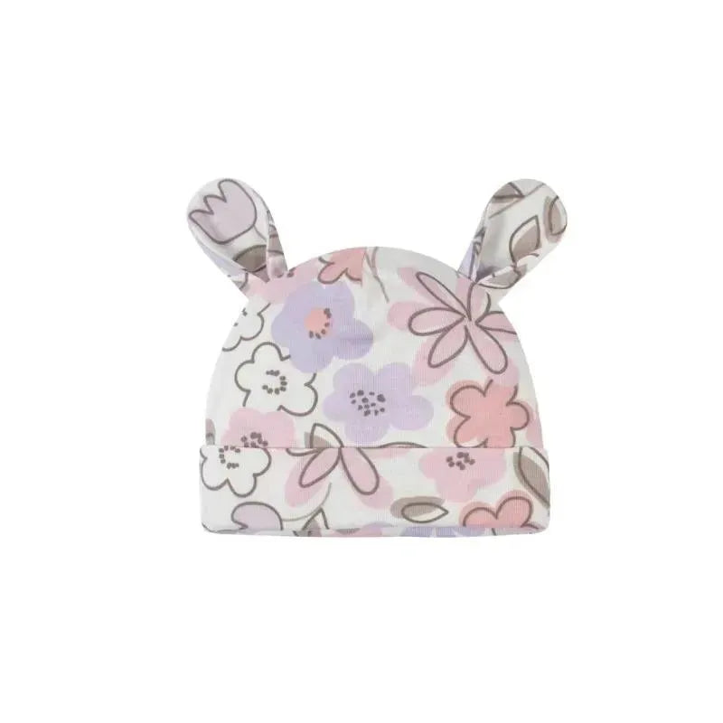 Gerber 4 Pack Baby Girls Bunny Ballerina Caps Image 3