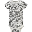 Gerber - 4Pk Baby Short Sleeve Onesies - Girl Leopard Image 5