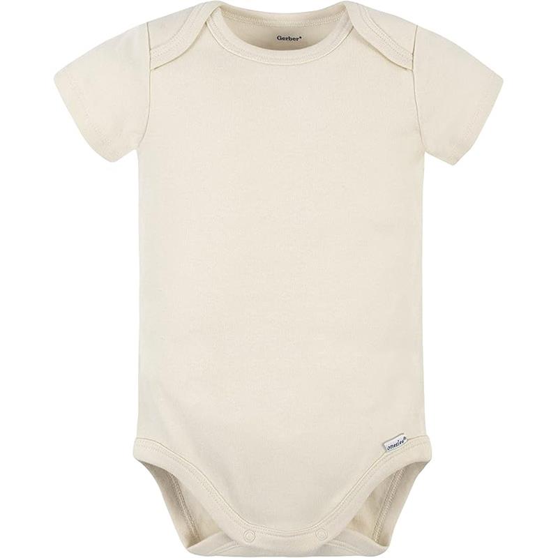 Gerber 5Pk Onesies Multi-Packs Bundle Interlock Beige Image 2