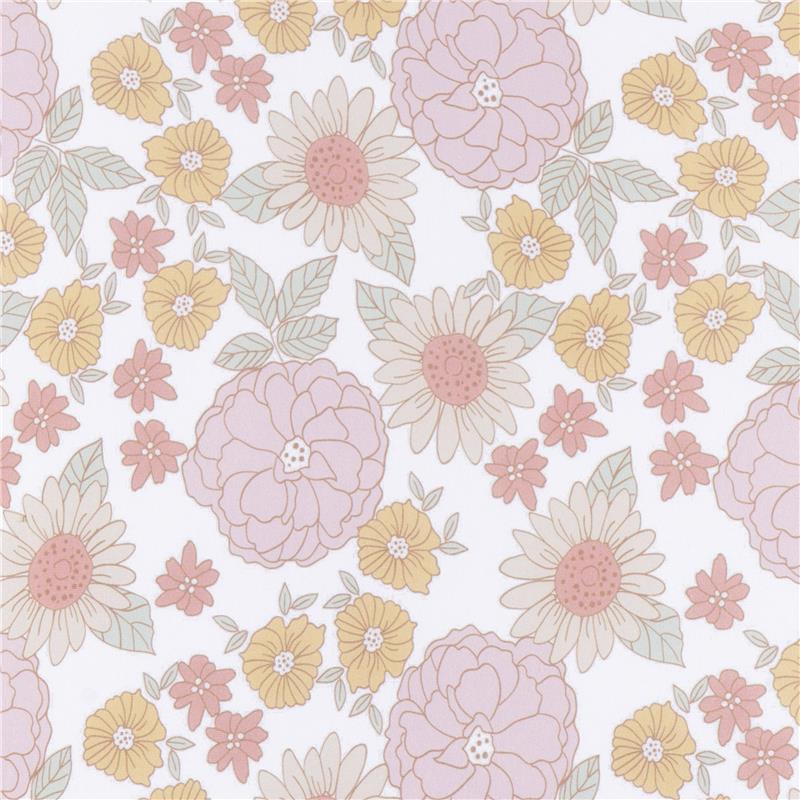 Gerber Baby 2Pk Unisex Knit Crib Sheet, Retro Floral, One Size Image 9