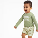 Gerber Baby Boys Baby Toddler Long Sleeved Rashguard Swim Bathing Suit Set Turtles Image 6
