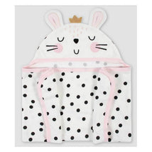 Gerber Baby Girls'Bunny Hooded Bath Wrap Image 1