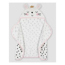 Gerber Baby Girls'Bunny Hooded Bath Wrap Image 2
