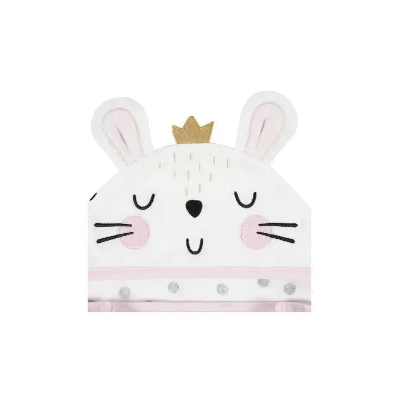 Gerber Baby Girls'Bunny Hooded Bath Wrap Image 3