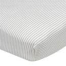Gerber Bedding - 1Pk Fitted Baby Crib Sheet - Boy Woodland Stripes Image 1