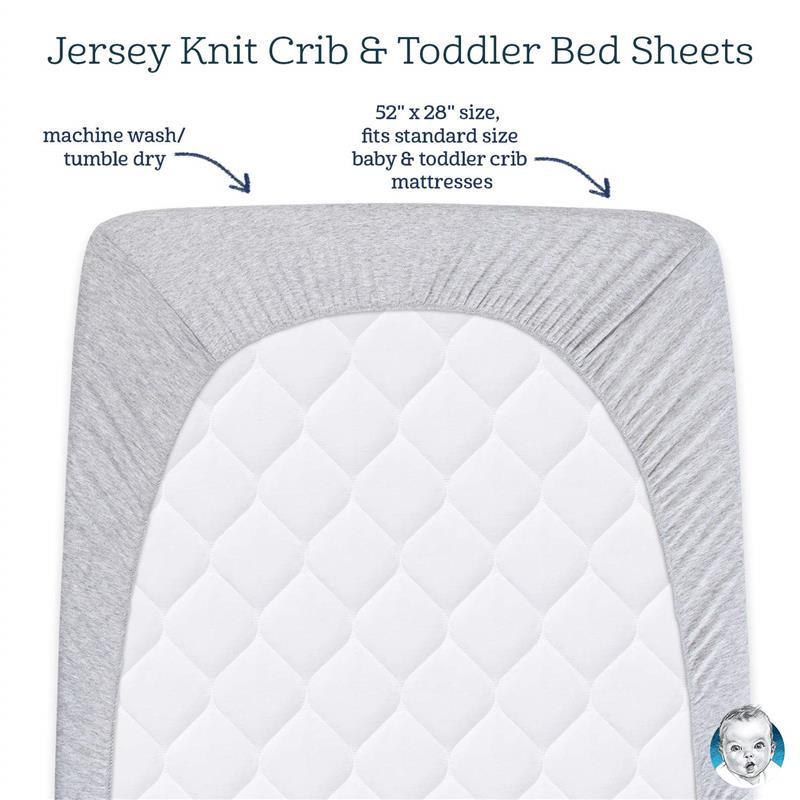 Gerber Bedding - 1Pk Fitted Baby Crib Sheet - Girl Mommy & me Image 2