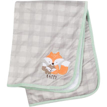 Gerber Bedding - 1Pk Plush Baby Blanket - Boy Woodland Image 1