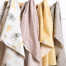 Gerber Bedding - 4Pk Flannel Blanket, Neutral Animals Image 6
