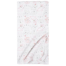 Gerber Bedding - 5Pk Flannel Baby Blanket - Girl Rainbows Flower Image 2