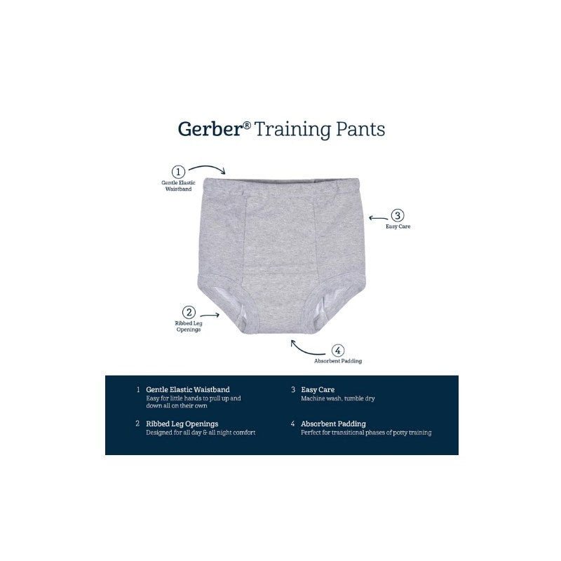 Gerber Bsr 3Pk Training Pants White Image 3