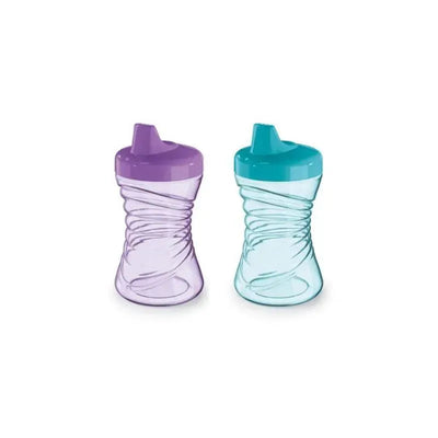 Gerber Graduates Fun Grips Spill-Proof Cups 2-Pack, 10 oz. Colors May Vary Image 2