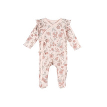 Gerber Just Born Sleep 'N Play Tie Bodysuit, Pink Image 1