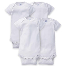 Gerber Onesies 4-Pack Short Sleeve Bodysuits, White Image 1