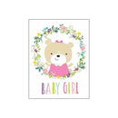 Gina B Designs - Baby Card, Baby Girl Bear Image 1