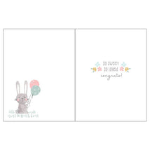 Gina B Designs - Baby Greeting Card Bunny & Balloons Image 2