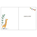Gina B Designs - Baby Greeting Card Giraffe And Monkey Image 2