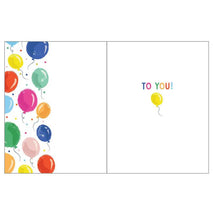 Gina B Designs - Birthday Greeting Card Floating Balloons Image 2