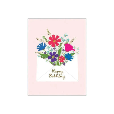 Gina B Designs - Birthday Greetings Card, Envelope Bouquet Image 1
