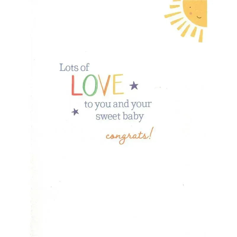 Gina B Designs - Welcome to the World Little One New Baby Greeting Card Image 2