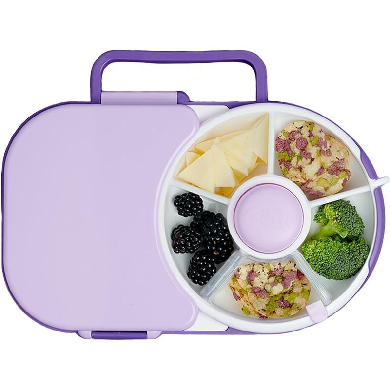 Gobe - Kids Lunchbox With Snack Spinner, Grape Purple Image 1