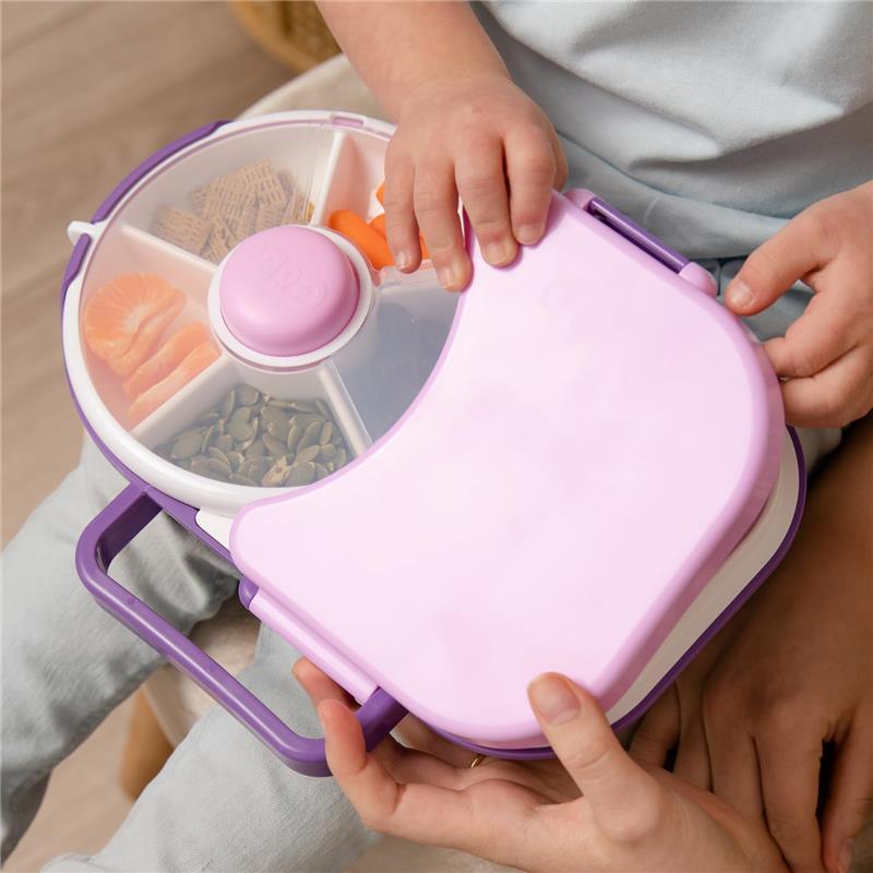 Gobe - Kids Lunchbox With Snack Spinner, Grape Purple Image 3