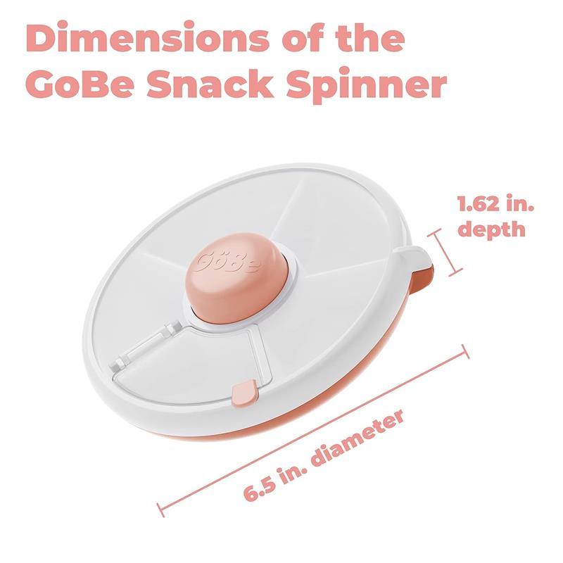 Gobe Kids Large Snack Spinner Coral Pink