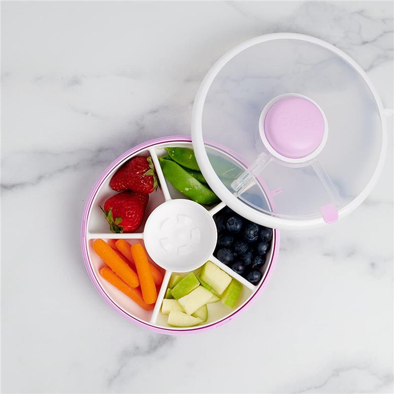 GoBe Kids Snack Spinner - Reusable Snack Container with 5