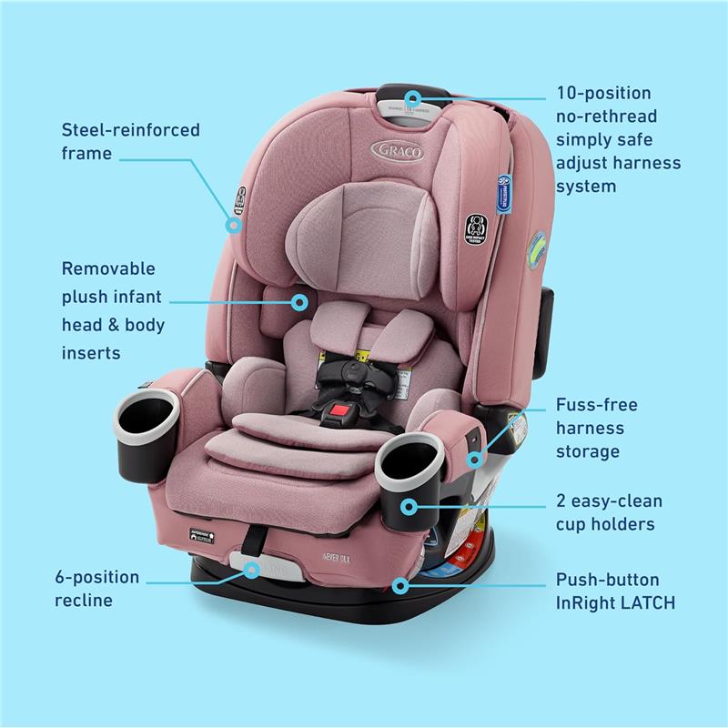 can the graco 4ever car seat fit in a stroller Graco 4Ever DLX 4-in-1 Car Seat