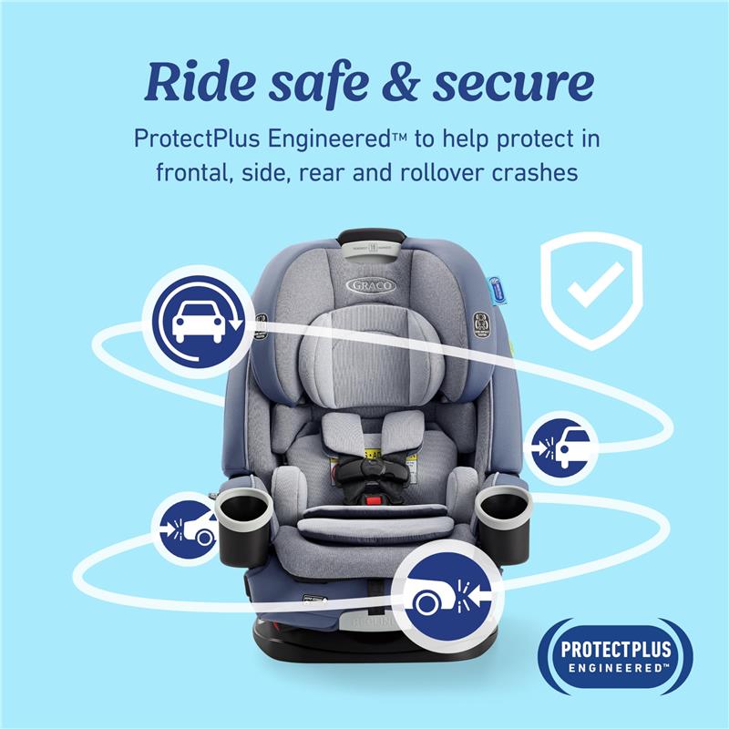 Graco 4Ever DLX 4-in-1 Convertible Car Seat, Charlie Image 5