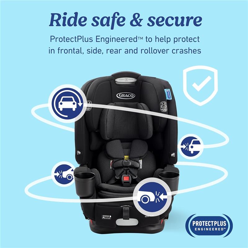 graco 4 in 1 car seat and stroller Graco 4Ever DLX Slim 4-in-1 Car Seat, Thompson