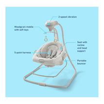 Graco DuetConnect LX Baby Swing and Bouncer - 2-in-1 Infant Swing and Baby Rocker Image 2