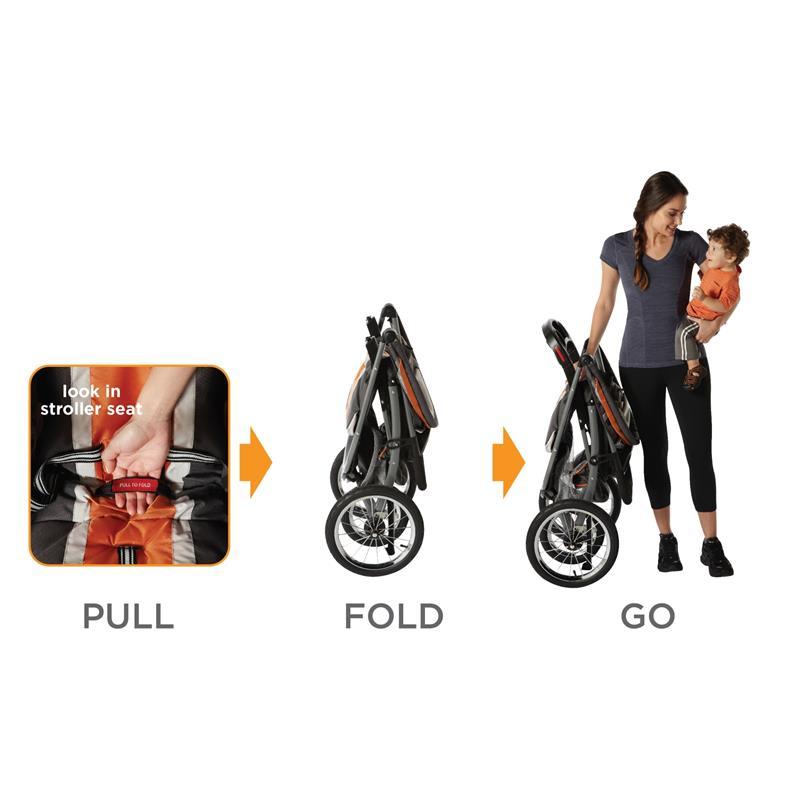 Graco Fastaction Fold Jogger Click Connect Travel System, Gotham Image 2