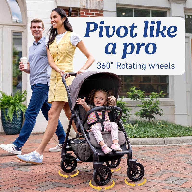 graco pivot stroller Graco Merge 360 Stroller, Sable Brown