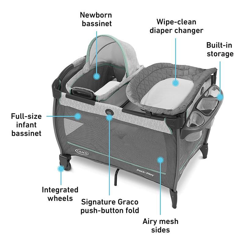 Graco - Pack 'N Play Close2baby Bassinet, Derby Image 2
