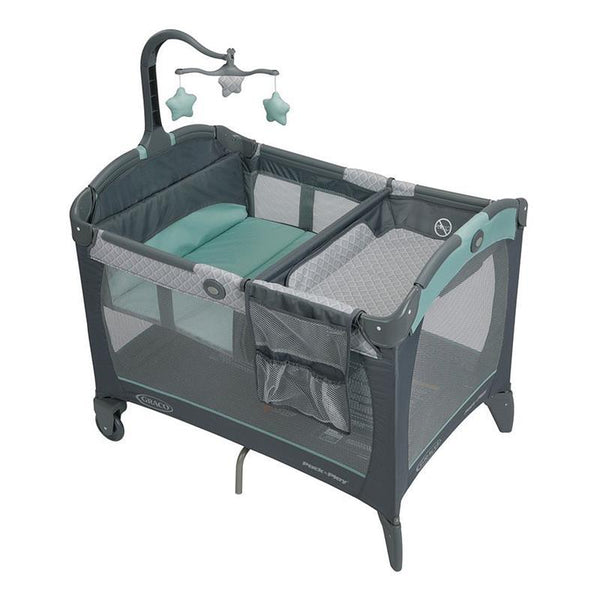 Graco Pack 'n Play Playard with Automatic Folding Feet - Stratus , Gray