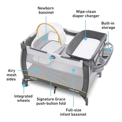 Graco - Pack 'n Play Care Suite™ Bassinet Playard, Wells Image 2