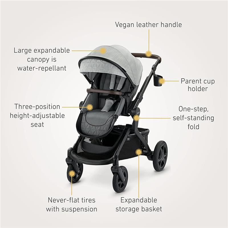 Graco - Travel System Premier Modes Nest 3-in-1, Midtown Image 2
