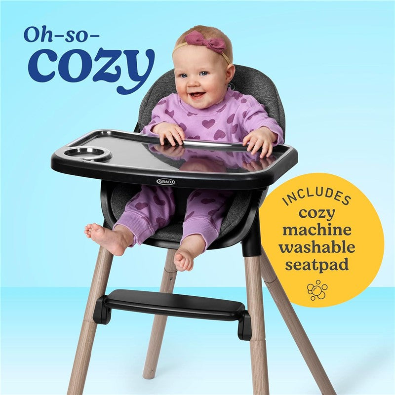 Graco Ready2Dine DLX 4-in-1 Highchair, Portable High Chair with 4 Growing Stages Image 3