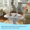 Graco Sway2Me Portable Baby Swing and Bouncer Seat with Music, Watson Image 3