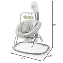 Graco Sway2Me Portable Baby Swing and Bouncer Seat with Music, Watson Image 7