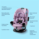 Graco Turn2Me 3-in-1 Rotating Convertible Car Seat, Lilac Mod Image 2