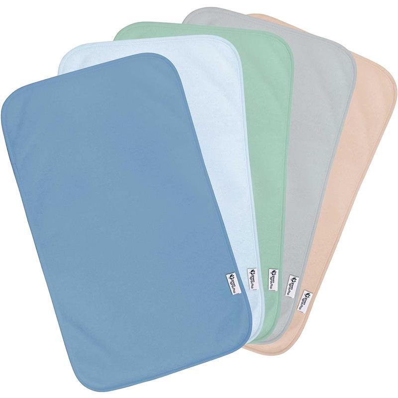 Green Sprouts - 5Pk Stay-Dry Burp Pads, Blueberry Image 1