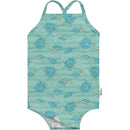 Green Sprouts - Baby Girl's Easy-Change Eco Swimsuit, Seafoam Hawksbill Turtle Image 1