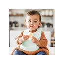 Green Sprouts - Baby Silicone Scoop Bib, Light Blueberry Image 3
