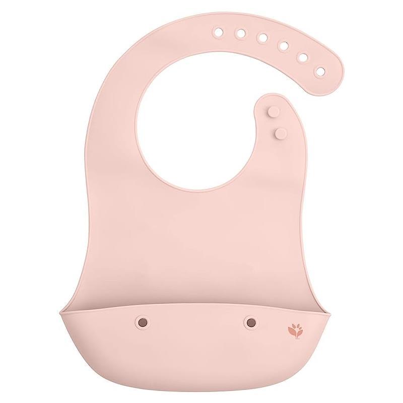 Green Sprouts - Baby Silicone Scoop Bib, Light Grapefruit Image 1
