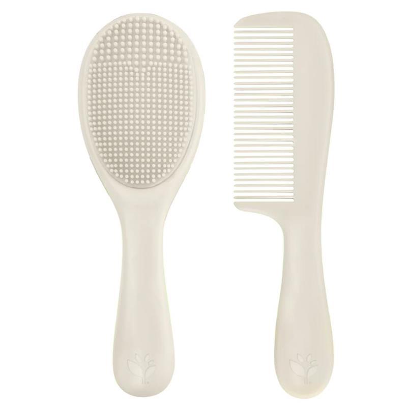 Green Sprouts - Cradle Cap Brush & Comb Set, Light Spice Image 1